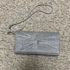 Elegant Silver Clutch Bag